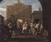 William Hogarth Output of the roast beef of England Sweden oil painting artist